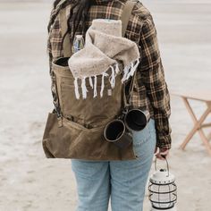 Harvesting & Gathering Bag | Foraging Bag | Barebones Brown Waxed Canvas Bag For Camping, Practical Outdoor Bags With Adjustable Straps, Practical Bags With Adjustable Straps For Outdoor, Outdoor Utility Bag In Waxed Canvas, Utility Waxed Canvas Bags For Outdoor, Rugged Adventure Bag With Pockets, Vintage Outdoor Shoulder Bag With Pockets, Rugged Outdoor Bags With Pockets, Outdoor Brown Backpack With Adjustable Straps