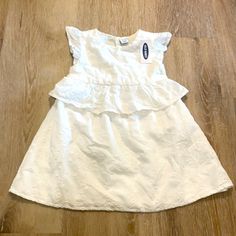 Brand New With Tags White Ruffle Hem Dress For Playdate, Mustard Colored Dress, Girls Navy Dress, Navy Sundress, Black Flower Dress, Navy Summer Dress, Girls Tunics, Shiny Dresses