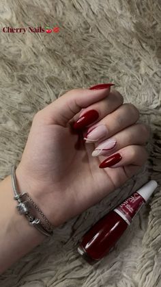 Cherry Nails, Vibrant Nails, Nails Inspo, Glow Up?, Nails Inspiration, Nail Inspo