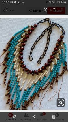 Seed Bead Jewelry Ideas, Seed Bead Necklace Patterns, Bead Necklace Patterns, Bead Jewelry Ideas, Beaded Necklace Patterns, Wire Jewelry Tutorial, Beaded Necklace Designs, American Indian Jewelry, Necklace Patterns