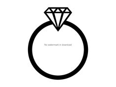 a diamond ring with the words no watermarks in download on it's side