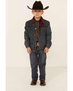 Western Style Cotton Winter Outerwear, Western Style Winter Outerwear With Snap Buttons, Western Style Long Sleeve Outerwear With Pockets, Western Long Sleeve Outerwear With Pockets, Winter Rodeo Outerwear With Pockets, Winter Outerwear With Pockets For Rodeo, Western Denim Outerwear With Pockets, Fitted Western Outerwear With Pockets, Western Style Cotton Denim Jacket For Fall