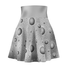 This Skater Skirt features sphere polka dots on a grey gradient background, giving off a fun and playful vibe. Perfect for women who love to express their unique style. Ideal for casual wear, parties, and holiday celebrations. Product features - 95% Polyester 5% Spandex for strength and stretch - Flatlock stitching for flat seams - Double high-rise elastic waistband for comfort - 4-way stretch for freedom of movement - Assembled in the USA Care instructions - Line dry - Hand wash   XS - 2XL Wais Grey Gradient Background, Grey Gradient, Gradient Background, Gray Skirt, Mens Activewear, Womens Activewear, Workout Gear, Holiday Celebration, Background Design