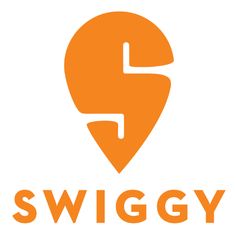 the swiggy logo is orange and has an image of a tree on it