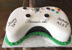 a birthday cake with a game controller on it