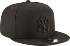 Black On Black, Adjustable Hat, New York Yankees, All Black, New Era, New York, Fan, Hats, Black