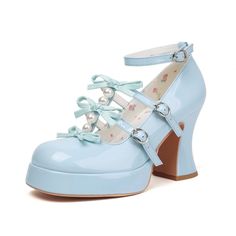 Women's Cute Cosplay Bow Block Chunky Strange Style Heel Platform Peal Kawaii Patent Leather Mary Jane Shoes Product Details Size: 7.5 Color: Blue Brand: No Brand Mpn: 202303 Upc: Does Not Apply Ean: Does Not Apply * Is Discontinued By Manufacturer : No * Product Dimensions : 11.22 X 7.08 X 3.54 Inches; 1.76 Pounds * Item Model Number : 202303 * Department : Womens * Date First Available : July 31, 2023 * Manufacturer : Elerhythm Kawaii Platform Shoes, Patent Leather Mary Jane Shoes, Whimsical Shoes, Leather Mary Jane Shoes, Cute Shoes Heels, Embellished Shoes, Cute Cosplay, Leather Mary Janes, Jane Shoes