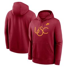 Take your fandom back in time by grabbing this USC Trojans Legacy Primary Logo Club hoodie. Constructed by Nike, this pullover features stunning throwback USC Trojans graphics on the chest. The fleece lining and comfortable cotton/polyester blend will make this your go-to when it gets chilly outside.Take your fandom back in time by grabbing this USC Trojans Legacy Primary Logo Club hoodie. Constructed by Nike, this pullover features stunning throwback USC Trojans graphics on the chest. The fleec Logo Club, Usc Trojans, Hoodies Men Pullover, Nike Shirts, Back In Time, Men's Nike, In Time, Nike Men, Pullover Hoodie