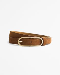 Women's Suede Oval Buckle Belt | Women's | Abercrombie.com Anthropologie Purse, Rich Girl Fashion, 2025 Style, Buckle Outfits, Tan Belt, I Have Nothing To Wear, Suede Belt, Suede Coat, Fall Accessories