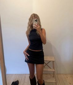 Black mini skirt outfit, going out outfit, amazon must haves, basics, winter outfit inspo, dinner outfit, black skirt outfit winter, cute casual outfit Outfit Inspo Dinner, Black Skirt Outfit, Black Mini Skirt Outfit, Short Skirts Outfits, Mini Skirt Outfit, Black Skirt Outfits, Going Out Outfit, White Mini Skirt