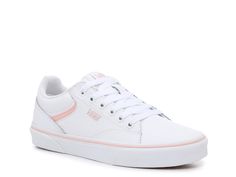 Vans Seldan Sneaker - Women's Vans Sneakers With Vulcanized Sole For Spring, Vans White Skate Shoes With Contrast Sole, Vans Sneakers With Rubber Sole For Spring, Everyday White Skate Shoes With Rubber Sole, White Skate Shoes With Rubber Sole For Everyday, Vans Everyday Sneakers With Round Toe, Vans Everyday Sneakers, Vans Sneakers With Round Toe For Everyday Wear, Vans Casual Leather Sneakers