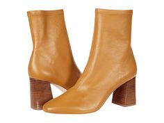 Fall Suede-lined Block Heel Boots, Loeffler Randall Ankle Boots, Gold Loeffler Randall, Brown Suede Mid-calf Boots With Block Heel, Brown Suede-lined Ankle-high Booties, Tan Booties, Loeffler Randall, Ankle Bootie, Chunky Heel