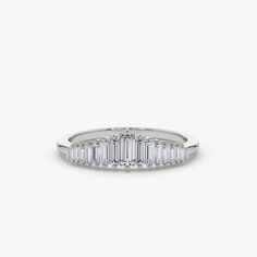 14K Baguette Diamond Tiara Ring Tiara Ring, Diamond Tiara, Baguette Diamond Rings, Local Jewelry, Diamond Color, Baguette Diamond, Eternity Bands, Silver Diamonds, Gold Yellow