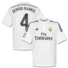 the jersey worn by real madrid's soccer team is shown in white and black