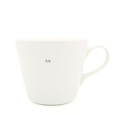 Keith Brymer Jones -Bucket Mug 350ml - te - green | Hype Design London Welsh Language, Tatty Devine, Mini Moderns, Super White, Table Accessories, Tea Lover, Tea Pots, Porcelain, Coding