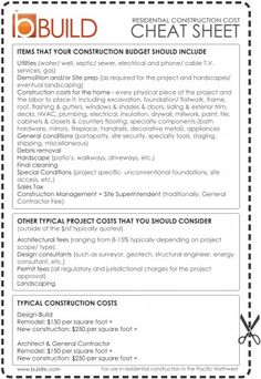 an instruction sheet for construction workers to use