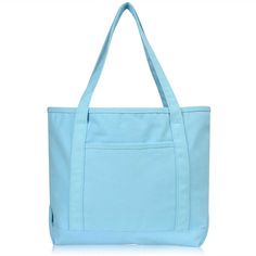 STORE AND SECURE YOUR ITEMS - Large outer pocket, Zippered inner pocket, Zippered top closure to keep your things safe HIGH QUALITY CANVAS - 100% Premium 18 oz. washed soft cotton canvas SPACIOUS MAIN COMPARTMENT - 20 inches (Length) X 14 inches (Height) X 6 inches (Depth) - Fits more than enough for groceries or multiple sets of clothing for traveling CONVENIENT AND DURABLE : Soft 11 inch handle drop for comfortable carrying on shoulders, Double stitching on straps for reinforced functionality Fashion Beach Outfits, Prada Tote Bag, Michael Kors Tote Bags, Daily Bag, Grocery Tote, Nylon Tote Bags, Zippered Tote, Bag Light, Shopping Tote Bag