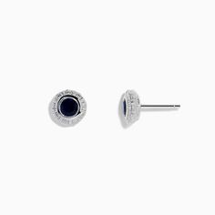 Effy 925 Sterling Silver Blue Sapphire Stud Earrings Sapphire Stud Earrings, Blue Sapphire Studs, Sapphire Earrings Studs, Sapphire Studs, Sterling Silver Earrings Studs, Silver Blue, Sterling Earrings, Blue Sapphire, Sterling Silver Earrings