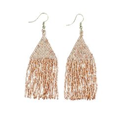 PRICES MAY VARY. Boho Statement Earrings: Part of our luxe collection accessories, the luxe petite fringe earrings are hand crafted by artisans in India. Delicate glass beads with an elegant shimmer are woven for a luminous, lightweight and effortlessly cool beaded statement accessory. Dazzling Rose Gold Earrings: The Lexie Luxe Earrings boast a dazzling Rose Gold hue, adding a touch of glamour and playfulness to your boho-chic ensemble. Handmade by skilled artisans in India. 5% of proceeds from Bohemian Beaded Earrings With Dangling Beads For Festive Occasions, Adjustable Gold Beaded Earrings For Festival, Festival Earrings With Gold Beads, Bohemian Beaded Chandelier Earrings For Festive Occasions, Adjustable Beaded Earrings With Dangling Beads For Festival, Bohemian Earrings With Gold Beads And Adjustable Fit, Festival Dangle Chandelier Earrings With Tiny Beads, Gold Beaded Drop Earrings For Festivals, Bohemian Gold Beaded Earrings For Festivals