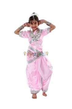 Lavani Saree Fancy Dress Costume Pink made with heavy satin. This costume is specially designed according to Maharashtra’s famous Lavani Dance. This costume is designed for girls to wear in school functions, fancy dress competitions, dance The costume is available in different sizes for all the age group of girls. competitions, and festivals. The costume is available in different sizes and all the age group of girls. So Lavani Saree Fancy Dress Costume Pink Direct from Manufacturer. Pink Fancy Dress, Pink Costume