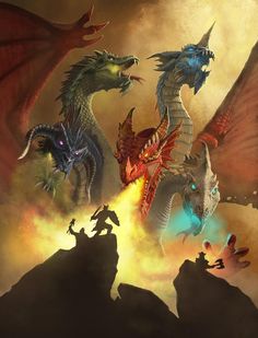 Rise Of Tiamat, Tiamat Dragon, Dnd Dragons, Dragon Rpg, Forgotten Realms, Giant Monsters, Dragon Pictures, Dungeons And Dragons Characters, Baldur's Gate