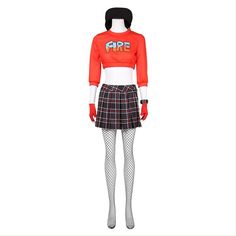 Buy Persona 5 Anne Takamaki Cosplay Costume at 99.00 from Yicosplay Including: jacket, skirt, hat, gloves, socks, bracelet Material: uniform cloth Fitted Long Sleeve Winter Costume, Fitted Punk Style Costumes For Winter, Fitted Punk Winter Costumes, Fitted Punk Style Winter Costumes, Fitted Harajuku Costume For Winter, Fitted Harajuku Style Winter Costume, Harajuku Style Fitted Winter Costume, Fitted Harajuku Cosplay Costume For Winter, Casual Long Sleeve Cosplay Costume For Winter