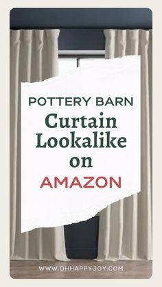 Pottery Barn Curtain Dupes on Amazon The Bank