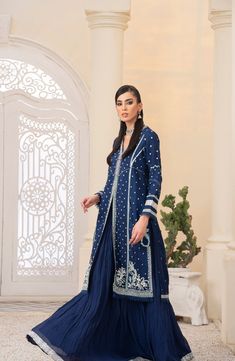 Brand: aroshiProduct Code: SAPPHIRE ELEGANCECollection: Luxury Formals This blue majestic ensemble is heavily embellished in the most elegant way. Featuring the most delicate adda work on a sophisticated summer silk fabric and a perfect blend of organza embroidered dupatta paired with banmber chiffon. A perfect choice for any special occasion. COLOUR: BlueFABRIC: Summer Silk, OrganzaSHIRT: Embroidered Shirt With Adda Work On Summer SilkDUPATTA: Organza With Embroidery 2.7yardSHARARAH: Flare Shararah On Banmber Chiffon With Raw Silk Inner Aroshi Luxury Formal's Authenticity Guaranteed – 100% Original Brand.3 Days Return Policy T&C apply.International Delivery. Faisal Fabrics Store Online offers the Biggest range of Pakistani original branded designer suits, having complete Wedding / Formals Luxury Designer Blue Dupatta, Luxury Blue Dupatta For Weddings, Luxury Blue Elegant Unstitched Suit, Luxury Blue Unstitched Suit With Dupatta, Luxury Embellished Blue Dupatta, Luxury Blue Embellished Dupatta, Luxury Elegant Unstitched Suiting Fabric Suit, Luxury Designer Blue Unstitched Suit, Luxury Blue Unstitched Suit For Summer