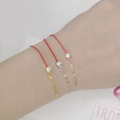 Fashion Element: Peace buckle Style: Fresh Elegant Red Bracelets With Adjustable Chain, Elegant Red Chain Bracelet For Gift, Minimalist Red Jewelry For Party, Minimalist Red Party Jewelry, Red Minimalist Sterling Silver Bracelets, Elegant Red Bracelets For Friendship, Elegant Red Friendship Bracelets, Elegant Red Jewelry With Silver Chain, Red Sterling Silver Jewelry For Friendship