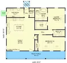 the floor plan for this house is shown