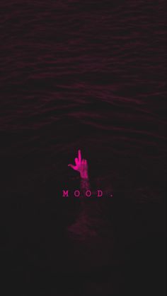 a pink bird flying over the water with words above it that says mood on top