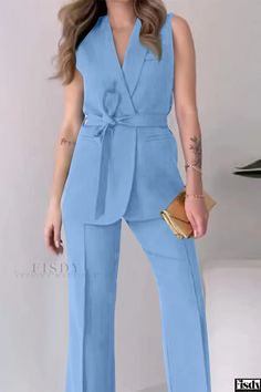 Fisdy - Formal Party Wear Two Piece Outfit Sleeveless Blazer, Suits Clothing, Exclusive Dress, Prom Dress Shopping, Romper Outfit, Urban Dresses, Formal Party, Overall Dress, Plus Size Lingerie