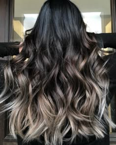 Color For Black Hair, Brunette Balayage Hair, Brown Blonde Hair