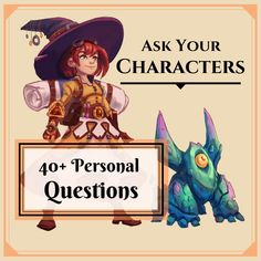 an image of a person with a hat on holding a sign that says ask your characters