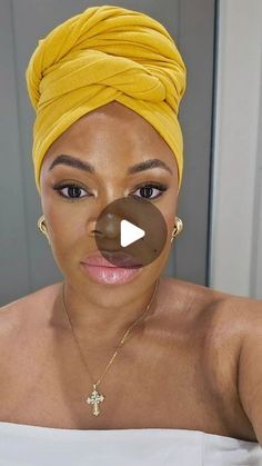 How To Tie A Turban Scarf, Turban Updo, Headwrap Styles Black Women, Hair Turban Styles, How To Tie A Turban, How To Tie Hair Scarf, Hair Turban Tutorial