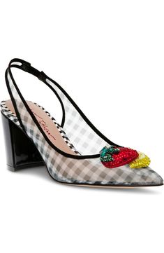 Betsey Johnson Laney Ghingham Mesh Slingback Pump (Women) | Nordstromrack Slingback Pump, Women's Pumps, Betsey Johnson, Women's Clothing, Sparkle, Pumps, Mesh, Clothes For Women, Free Shipping