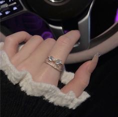 Rings Korean, Hand Jewelry Rings, Wedding Dresses For Girls, Girly Accessories, Cute Couple Selfies, Jewelry Fashion Trends, Classy Jewelry, Pretty Rings, Hand Jewelry