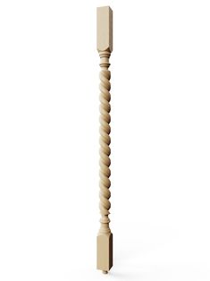 a tall wooden pole on a white background