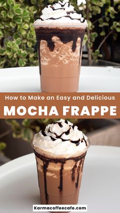 how to make an easy and delicious mocha frappe