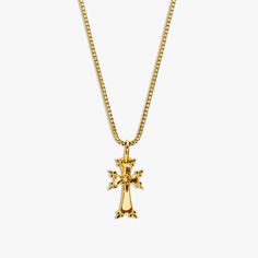 Exclusively made for the Armenian Chruch in England and Ireland, on special request of the Bishop, this Armenian Cross necklace is a stunning piece of jewellery featuring detailed design. The back features engraving mentioning - Armenian Church in UK & Ireland. Made of silver, the cross is complemented by a silver box chain of 19-inch length. A thoughtful gift to your loved ones. Please note that 30% of the retail proceeds will be donated to the church.