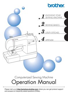 instruction manual for the brother sewing machine