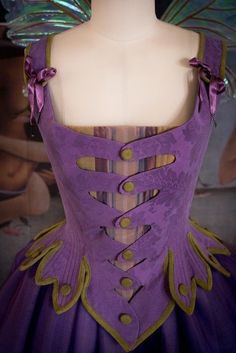 Fantasy Corset, Fairy Corset, Lilac Fairy, Drawing Outfits, Mode Steampunk, Interesting Fashion, Witch Dress, Ren Fest, Ren Fair