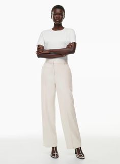 AGENCY PANT | Aritzia Best Work Pants, Wedding Sweatshirts, Melina Pant, Feel Nothing, Olive Skirt, Short Bra, Aritzia Babaton, Perfect Pant, Long Torso