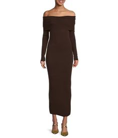 WAYF Off The Shoulder Long Sleeve Midi Sweater Dress | Dillard's Off The Shoulder Sweater Dress, Midi Sweater Dress, Off The Shoulder Sweater, Native Design, Off The Shoulder Long Sleeve, Sweater Dress Midi, Long Sleeve Midi, Rachel Zoe, Affordable Luxury