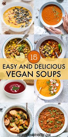 the top ten easy and delicious vegan soups