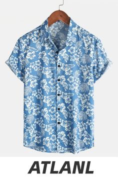 Great for summer vacation, daily leisure, sun beach, travel, rock parties, concert, streetwear, stage performance, dating, urban style, themed parties etc. Concert Streetwear, Resort Beach, Chic Shirts, Tropical Shirts, Tropical Floral Print, Sun Beach, Stage Performance, Beach Shirt, Beach Travel