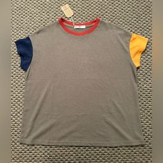 *Nwt* Natural Life Women’s Colorblock Boxy Tee Size X-Small Comes From A Smoke/Pet Free Home. Fast Shipping! Feel Free To Ask For More Pics And/Or Measurements If Needed! Cropped Tee Shirt, Boho Tees, Plus Size Tees, Natural Branding, Boxy Tee, Natural Life, Boyfriend Tee, Workout Tshirts, Branded Shirts