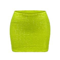 Elevate your style with the Quinn Sequin Skirt! This vibrant chartreuse skirt is the pop of neon your closet needs. Its sequin detailing adds excitement and fun to your look, ensuring all eyes are on you. The mini length and step-in stretch design provide comfort and ease of wear, with no zipper necessary. Pair it effortlessly with the Sherry Sheer Bodysuit for a perfectly coordinated ensemble. Care instructions: Machine wash cold, tumble dry low, do not bleach.  Core Values & Sustainability Commitments: ensuring the reduction of our carbon footprint within the fashion industry, Maui and Lolita have been sourcing fabrics from local NYC vendors for the past twenty years and creating limited batches of products to help eliminate the number of used fabrics and materials. By operating in a mad Sheer Bodysuit, Skirt Medium, The Fashion Industry, Fly Girl, Core Values, Fashion Industry, Carbon Footprint, Mens Jewelry Bracelet, Independent Designers Fashion