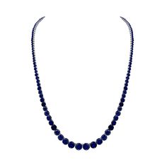 This riviera necklace is a true treasure, designed to be a showstopper. It is crafted in lustrous 14k white or yellow gold. The 0.50 center stone is the focal point of this necklace with graduating carat size Blue Sapphire on each side for a total of 8.00, 12.00 or 26.00 carat total weight Round Brilliant Cut natural blue sapphires. Each blue sapphire is meticulously selected to match in color, clarity, and set in a high polish 14k gold. It can be worn for weddings, galas, or special celebration Riviera Necklace, Wedding Ring Diamond Band, Plain Wedding Band, Gemstone Wedding Rings, Blue Sapphire Necklace, Sapphire Color, Men Diamond Ring, Wedding Jewellery Necklace, Sapphire Necklace