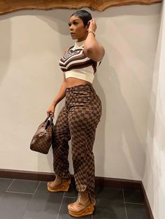 Top Golf Date Outfit, Golf Date Outfit, Top Golf Date, Golf Date, Instagram Clothing, Date Outfit Summer, Date Outfit, Top Golf, Checker Print